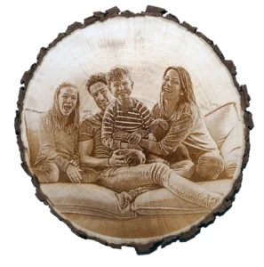 Familie Sofa Holzscheibe