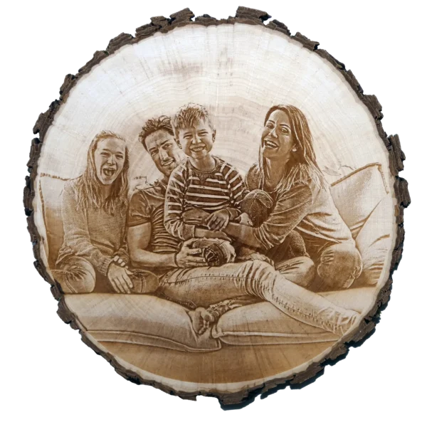 Familie Sofa Holzscheibe