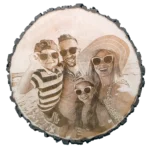 Familie am Strand scheibe