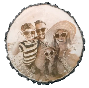 Familie am Strand scheibe