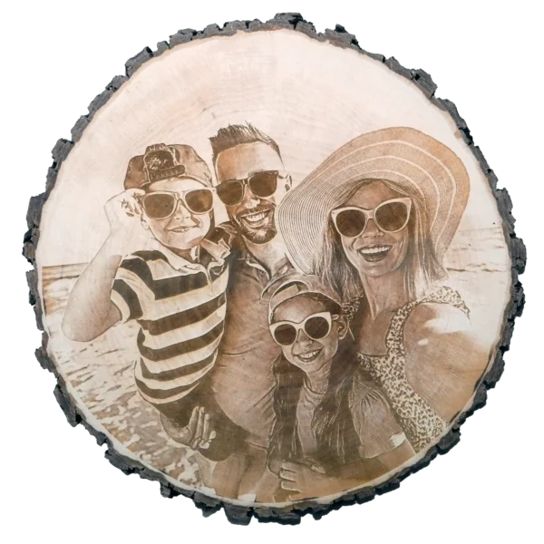 Familie am Strand scheibe