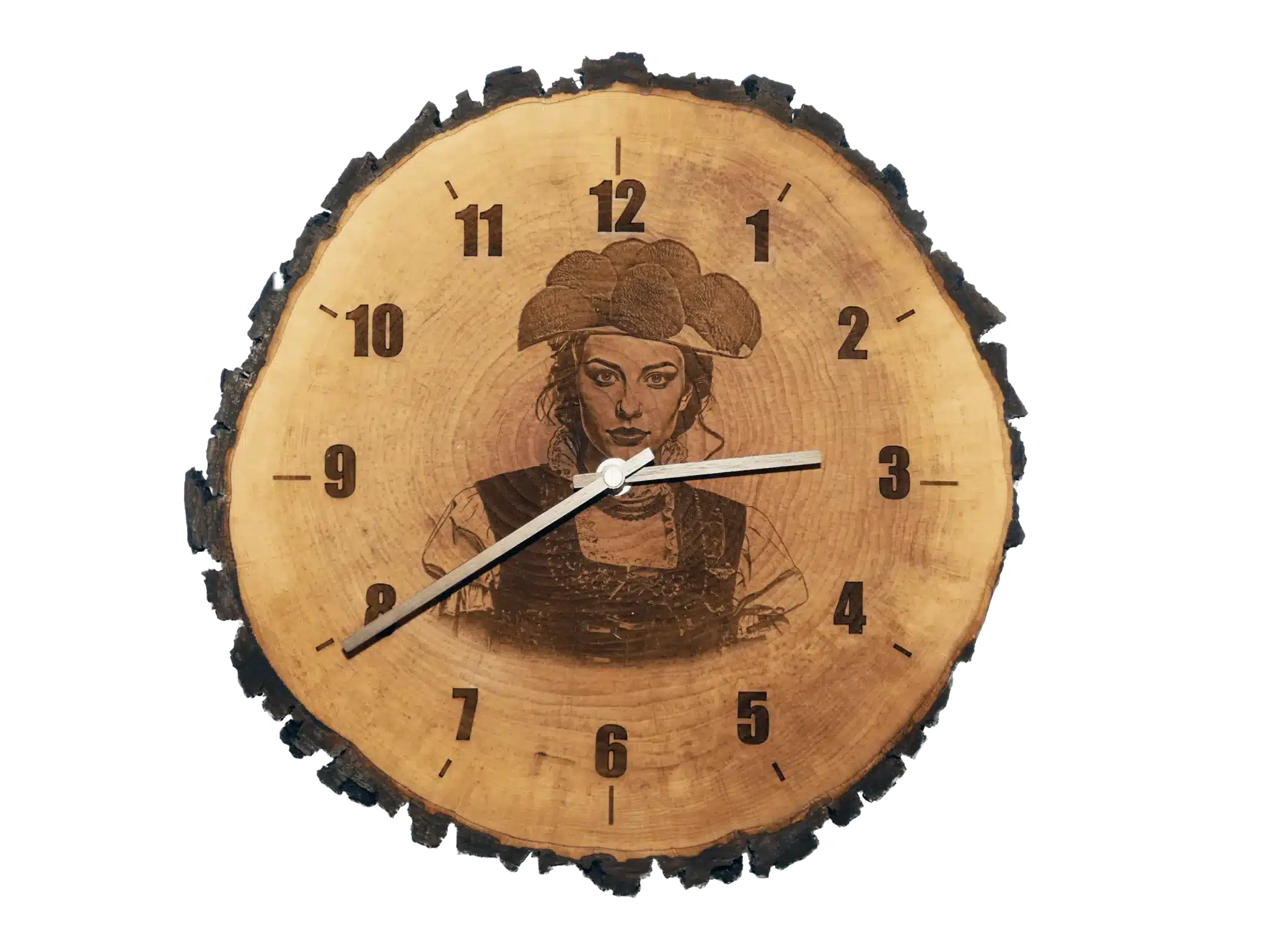 Baumscheibenuhr Schwarzwald