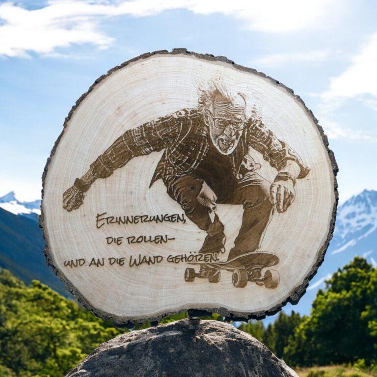 baumscheibe mit erinnerungen