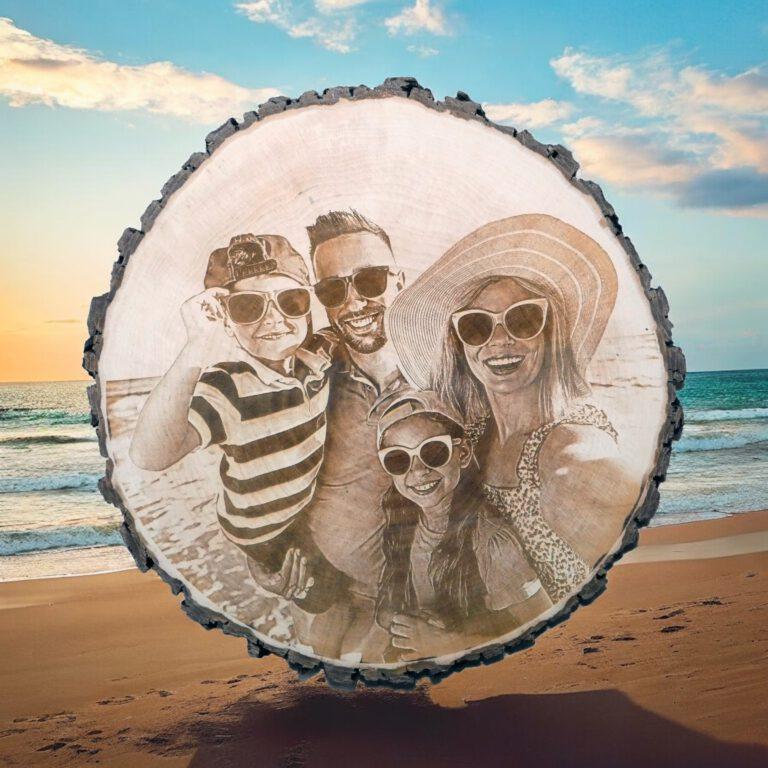 Gravur Familie Strand