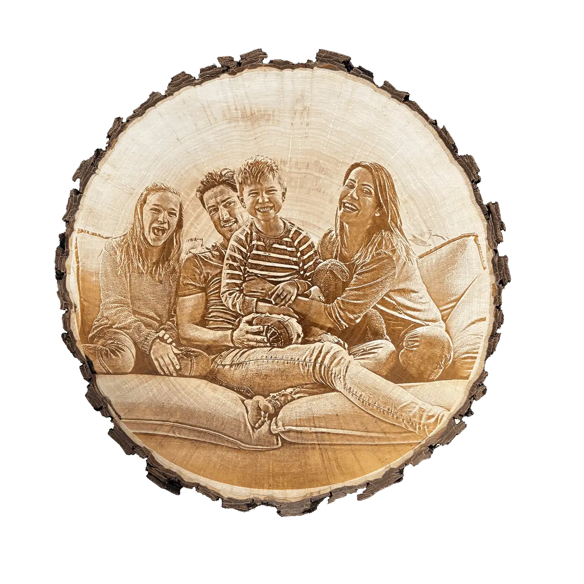 Familienbild mit Gravur